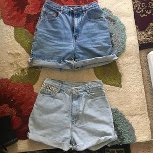 3 high waisted shorts